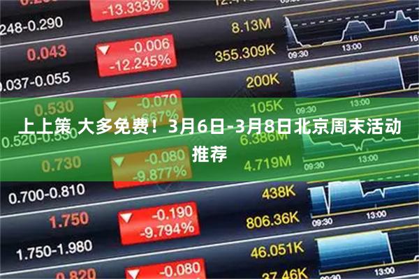 上上策 大多免费！3月6日-3月8日北京周末活动推荐