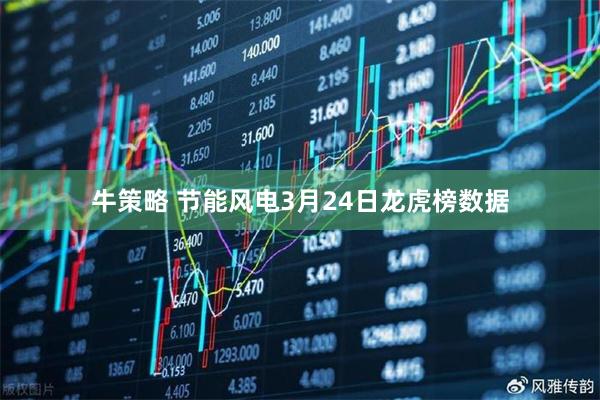 牛策略 节能风电3月24日龙虎榜数据